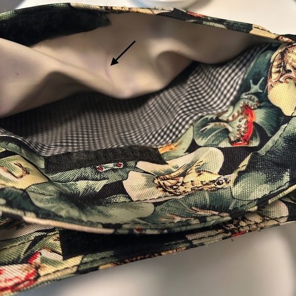 Canvas Shoulder / Tote Bag with Matching Change Purse FROGS! - Picture 16 of 16